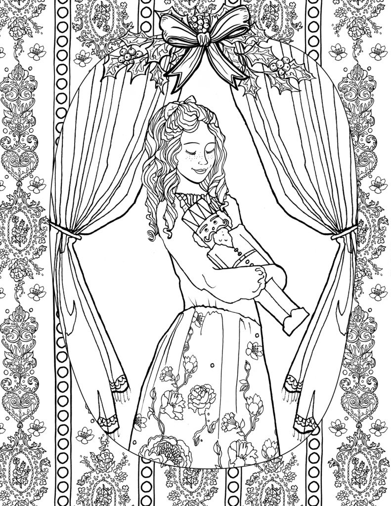 The Nutcracker A Coloring Book + Free Coloring Page! Silver Dolphin