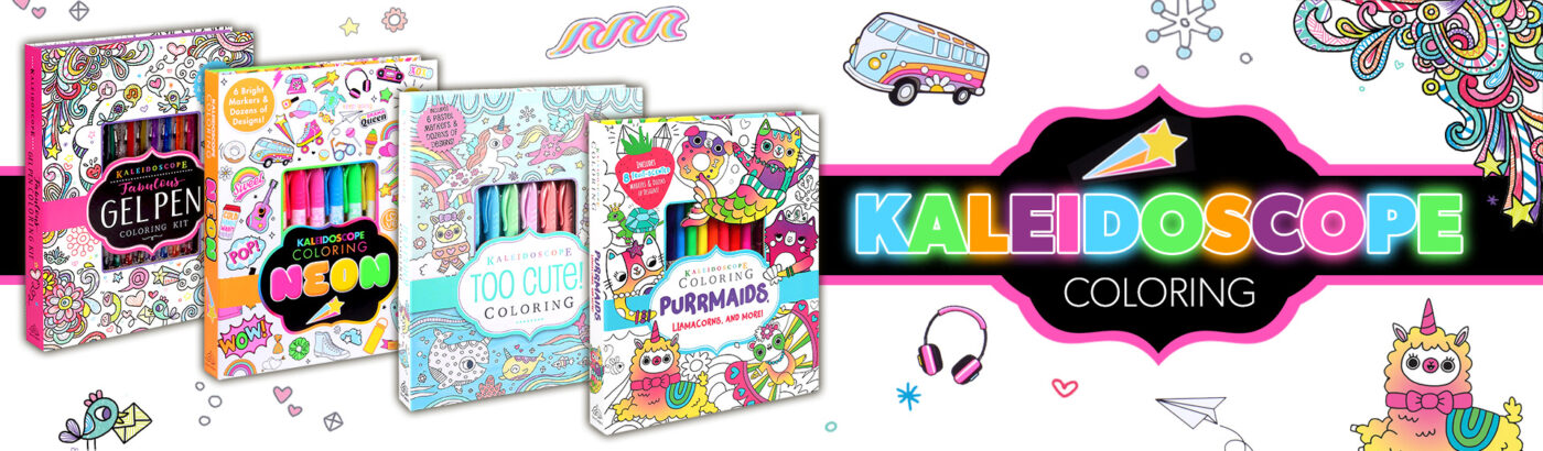 Kaleidoscope coloring kits